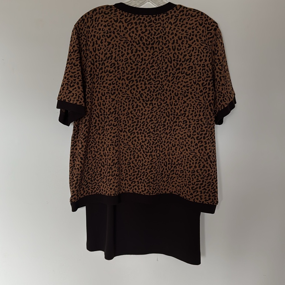 Leopard print 3 pc skirt set - Picture 4 of 5